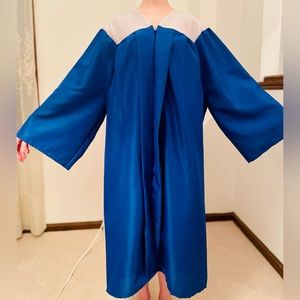 Jostens Graduation Robe. Royal blue and creamy off-white